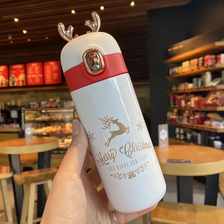 Bình giữ nhiệt Giáng Sinh Noel Merry Christmas 350ml