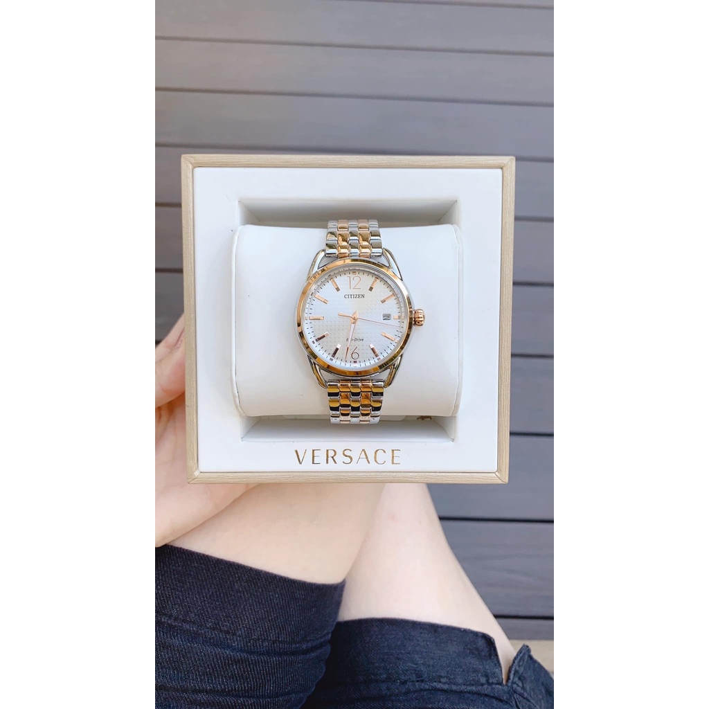 Đồng Hồ Nữ CITIZEN Eco-drive FE6086-74A Chính Hãng Tặng Dây Da Cao Cấp