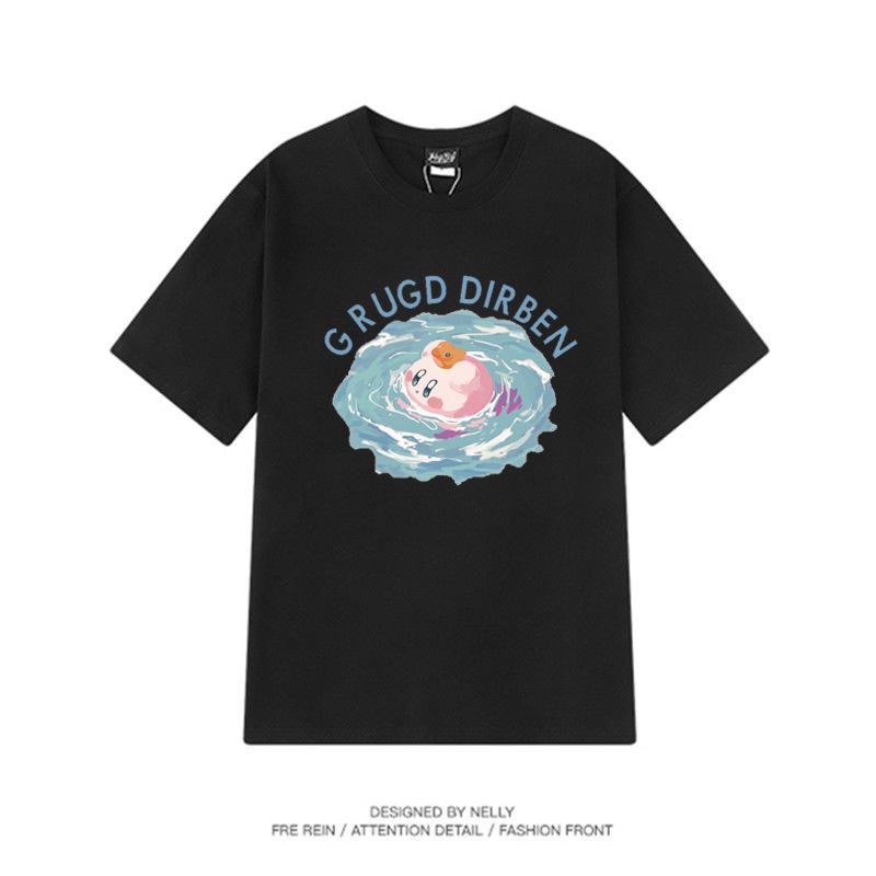 Áo Thun Tay Ngắn In Hình Kirby Phong Cách Harajuku Cho Nữ