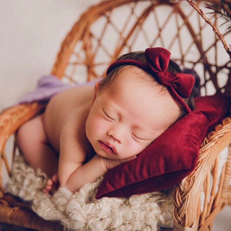 Bộ 2 Băng Đô Và Gối Mini Chụp Ảnh Cho Bé