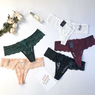Quần lót nữ ren lọt khe cao cấp sexy, Đồ lót xuất khẩu Meo Basic