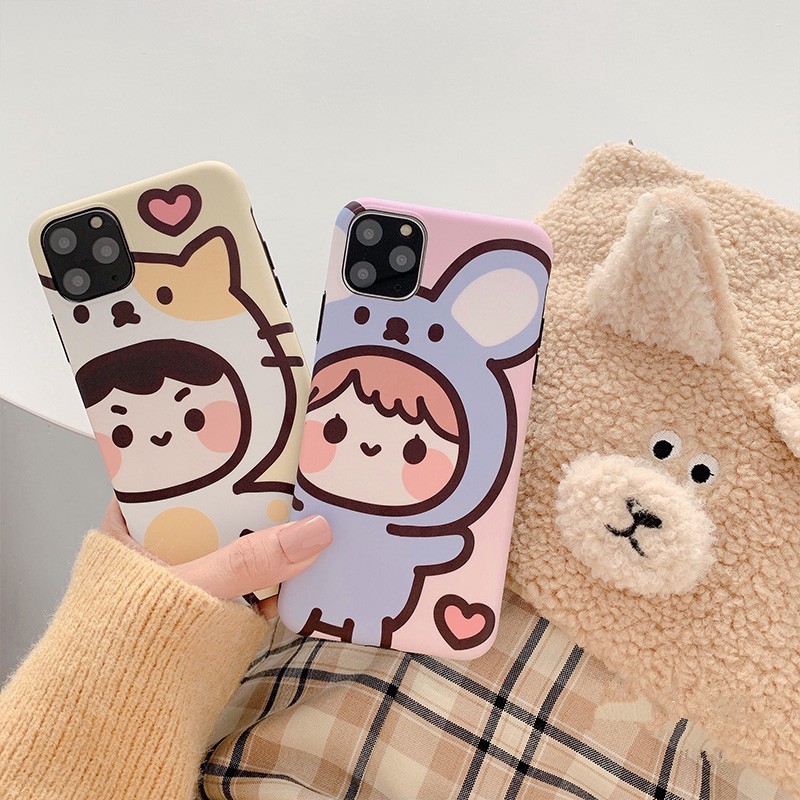 Ốp iphone - Ốp lưng Bé Mèo - Bé Chuột IMD  6/6s/6plus/6s plus/7/8/7plus/8plus/x/xs/xs max/11/11pro max  K2-5 | BigBuy360 - bigbuy360.vn