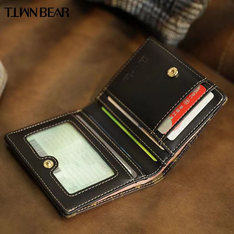 TTWNBEAR Ví Nữ Gấp Gọn Hình Gấu Đáng Yêu Giá Đỡ