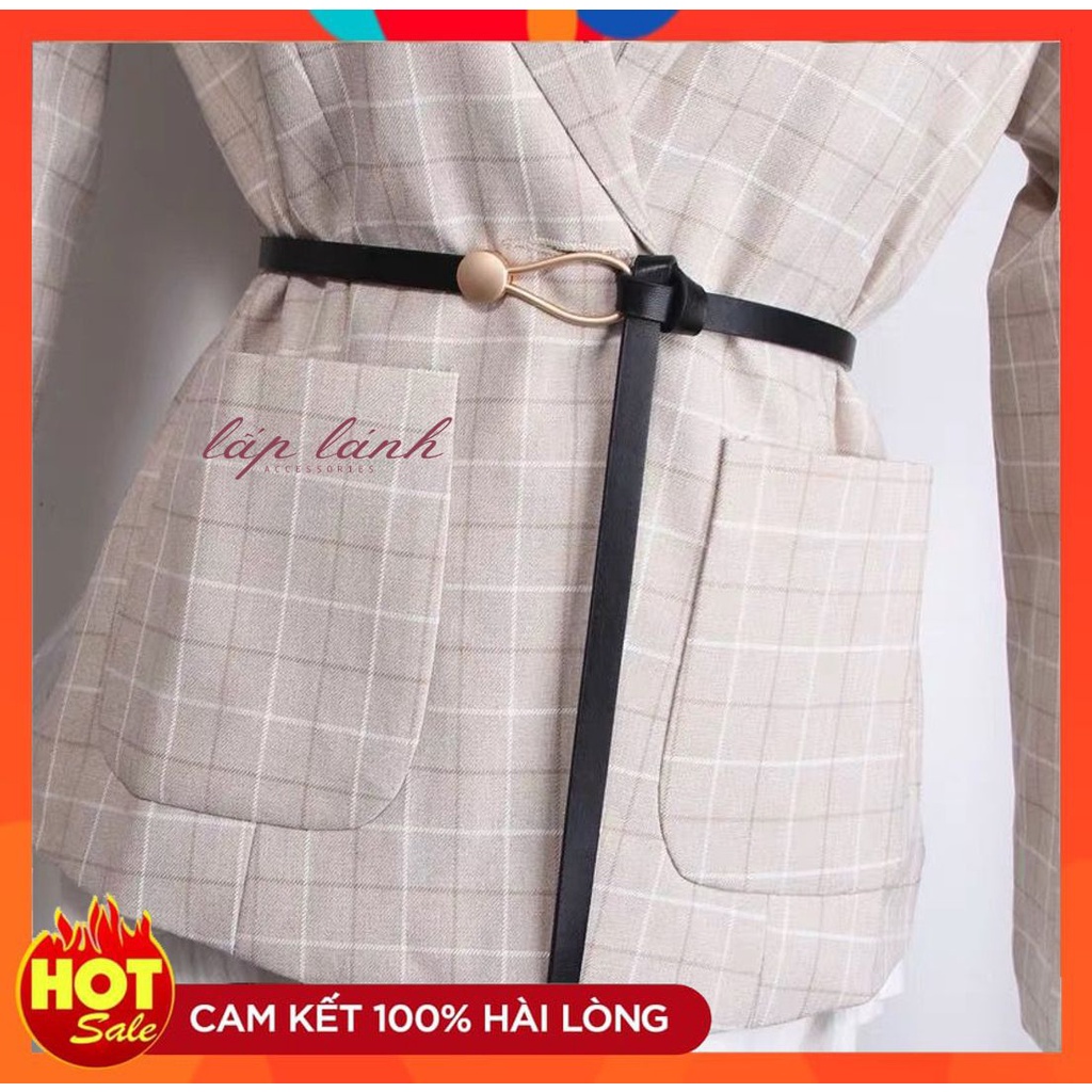 [Có sẵn] THẮT LƯNG DÂY LƯNG DA PU BẢN NHỎ 1CM PHỐI ĐẦM, VEST PHONG CÁCH RETRO HONGKONG CÁ TÍNH THỜI TRANG DL011