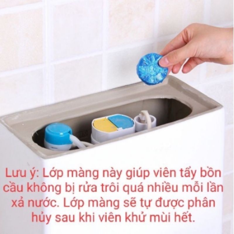 Túi 10 viên tẩy bồn cầu chống ố vàng