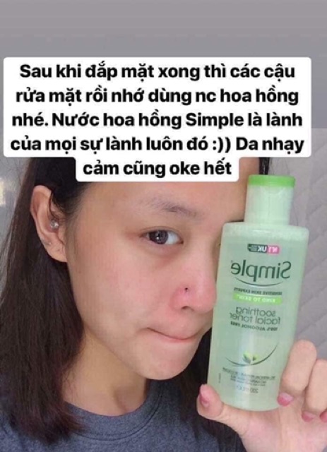 Nước hoa hồng Simple mẫu mới 2020 | BigBuy360 - bigbuy360.vn