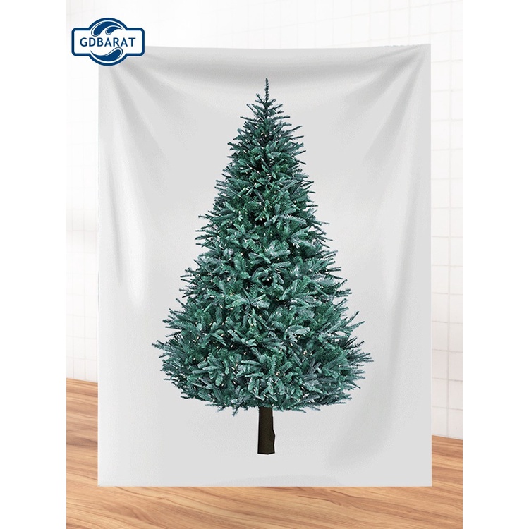 Thảm treo tường mềm in họa tiết giáng sinh 3D dễ lắp đặt trang trí nhà cửa