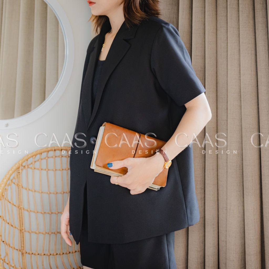 CAAS Áo blazer tay ngắn cao cấp