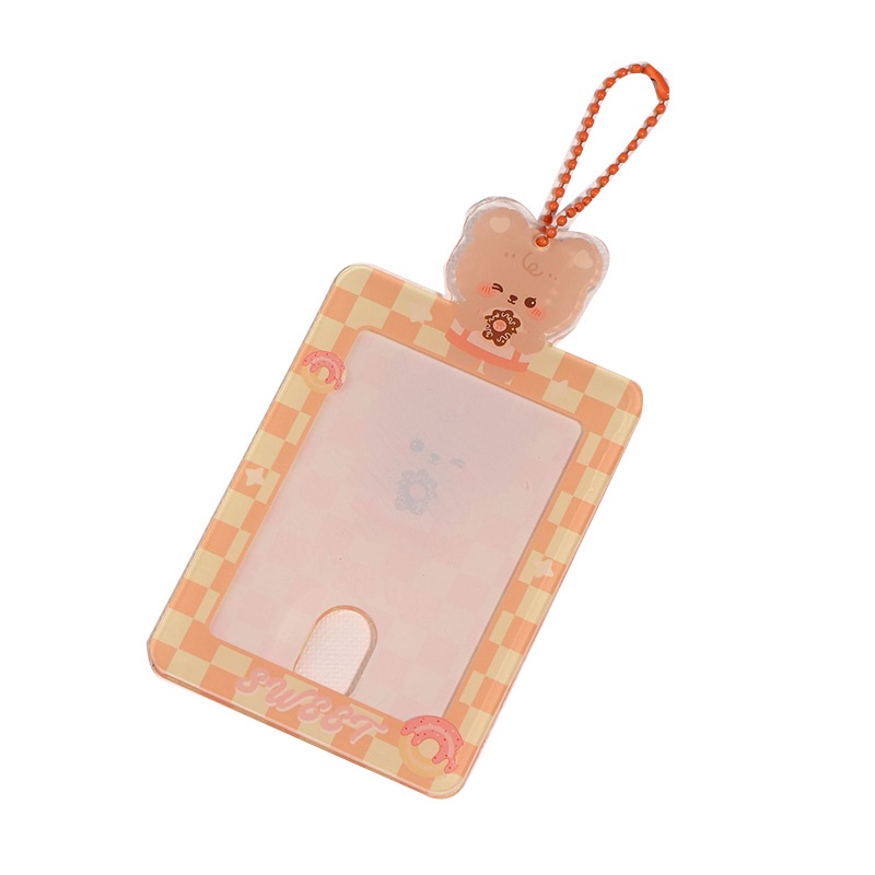 Set Phụ Kiện Trang Trí Thẻ Bằng Acrylic Hình Gấu Dễ Thương