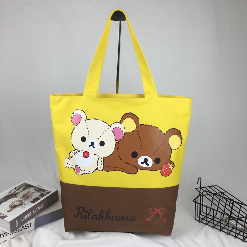 Túi tote Da PU Cỡ Lớn Họa Tiết Hoạt Hình Dễ Thương#604 KN3305