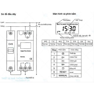 Công tắc hẹn giờ điện tử THC15A