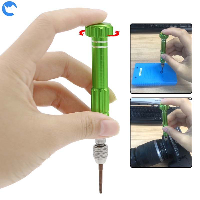 Bộ Tua Vít Sửa Chữa Màn Hình 5 Trong 1 Đa Chức Năng DIY Cho iPhone Huawei Xiaomi Samsung