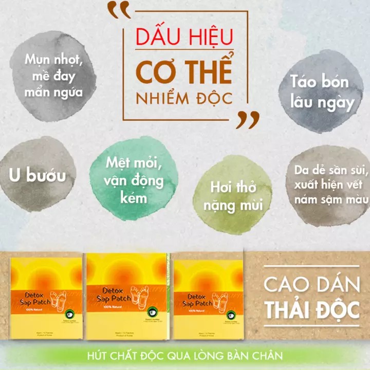 Túi 2 miếng Cao Dán Thải Độc ATZ Healthy Life (Lựa chọn: Eucalyptus, Lavender, Warm)