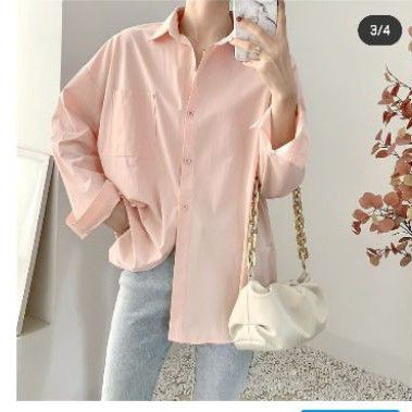 Sơ mi hồng trơn