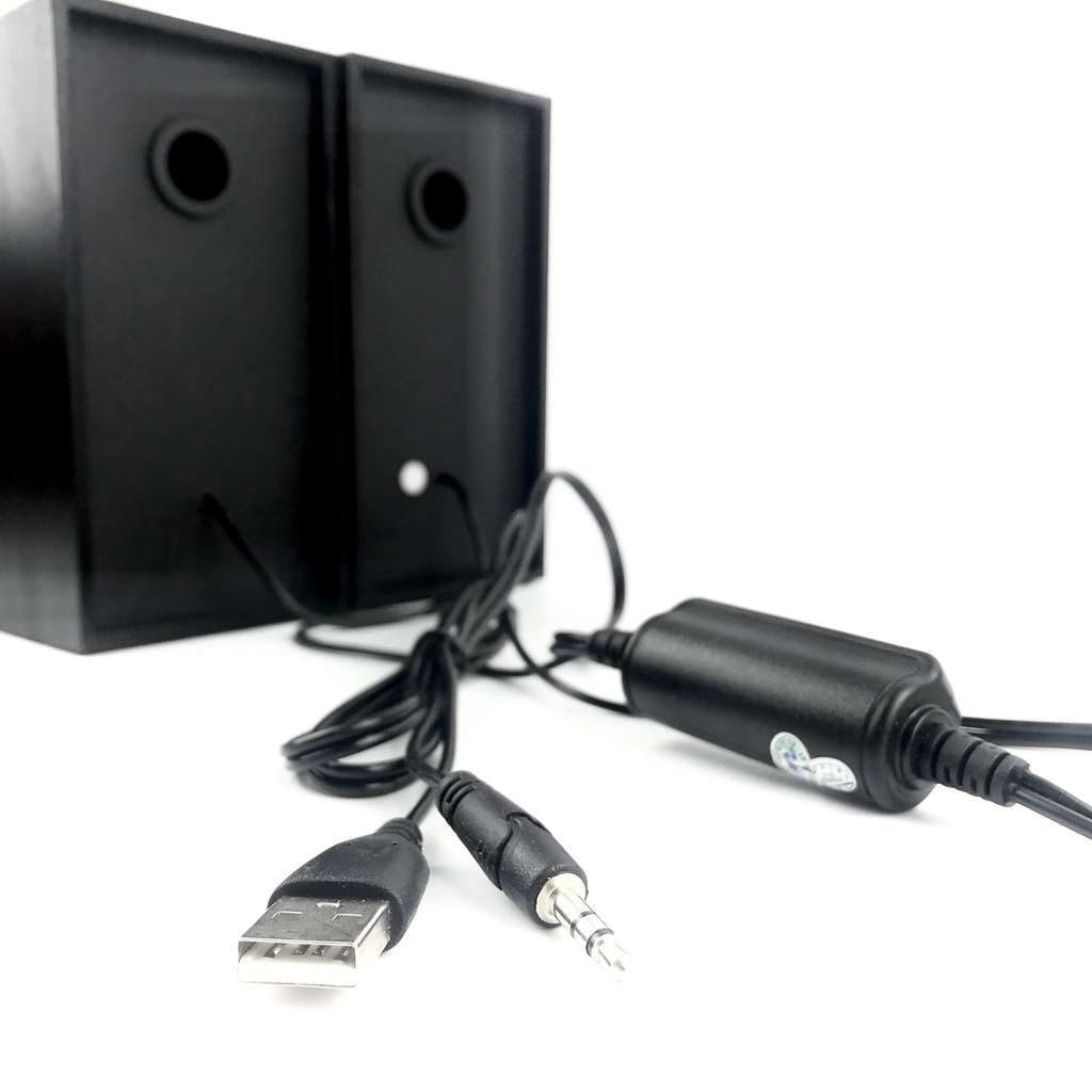 Loa máy tính vi tính laptop mini để bàn siêu bền vỏ gỗ Arigato M22 - bass giá rẻ âm thanh cực hay