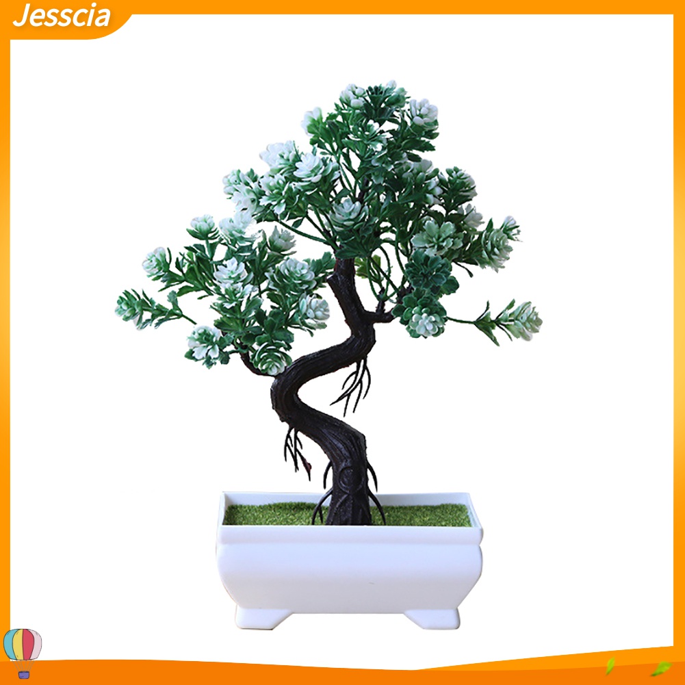 Jessica| Chậu Cây Bonsai Giả Trang Trí Bàn Làm Việc