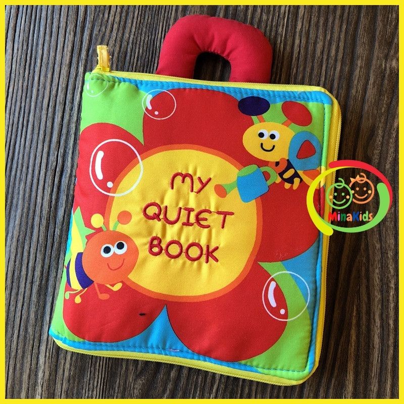 Sách Vải My Quiet Book Luyện Kỹ Năng Dạy Tiếng Anh Cho Bé SV32