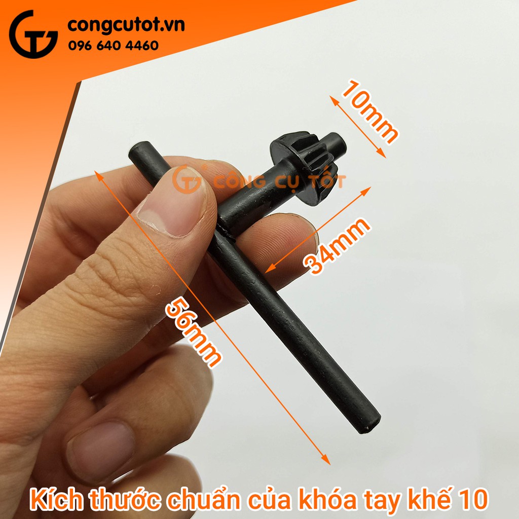 Khóa tay khế mở đầu măng ranh máy khoan