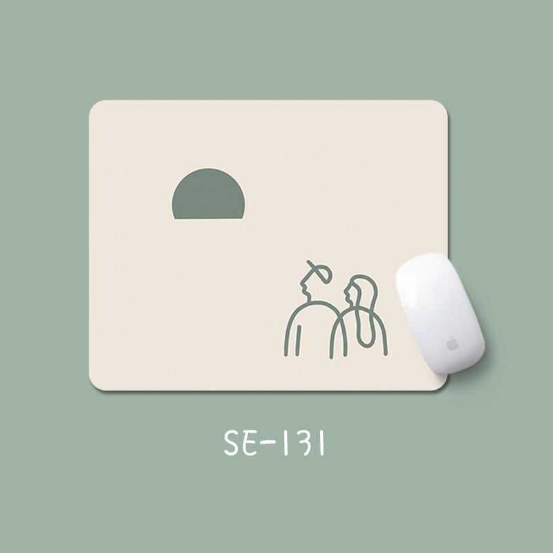 Tấm Lót Chuột Hình Vuông Dày Dặn Chống Trượt Thiết Kế Đơn Giản Dễ Thương