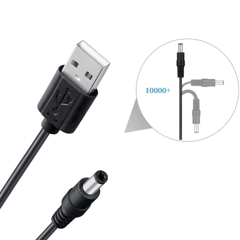 Dây Cáp Sạc Chuyển Đổi 11 Trong 1 5v Usb Sang Dc 5.5x2.1mm Chuyên Dụng Cho Loa / Điện Thoại