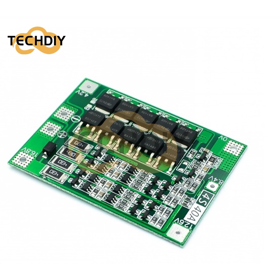 Bảng Mạch Bảo Vệ Pin Li-ion 3S 4S 25A 30A 40A 18650 BMS Dành Cho Động Cơ Khoan 11.1V 12.6V/14.8V 16.8V