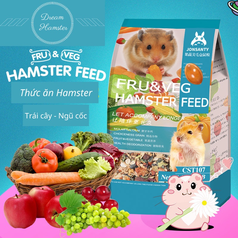 Thức ăn fruit &amp; vegetable hamster feed (Jonsanty)-2LB (~908gr)