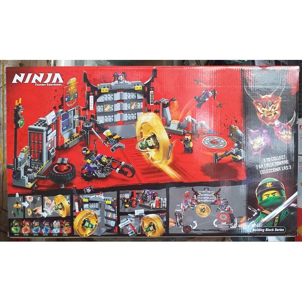 (HÀNG CÓ SẴN) Lego Ninjago Kiếm Sĩ Sấm set BELA 10804(Thunder Swordsman) 558 Chi Tiết.Lego Xếp Hình Đồ Chơi Thông Minh.