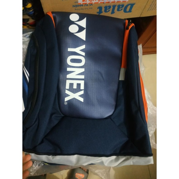 Balo cầu lông Yonex BAG92012 đen, xanh, xanh đen viền cam