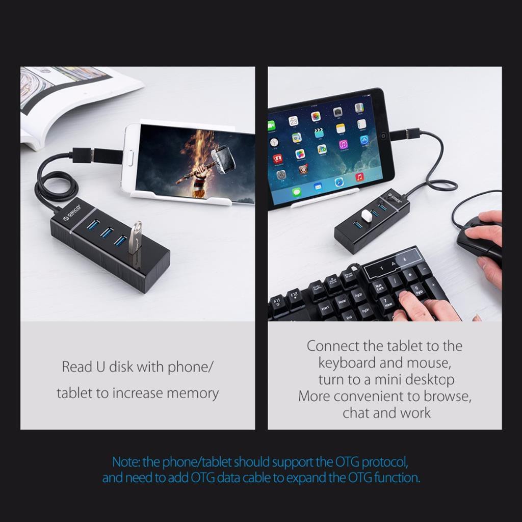 Hub chia usb 4 cổng orico W6PH4-U3 / W6PH4-U32