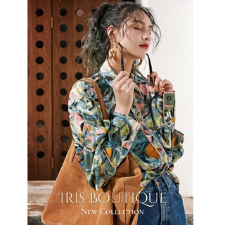 Iris Boutique Original design Thailand 20's S/S Begonia flower shirt