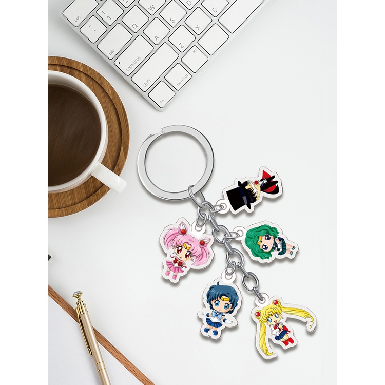 Móc Khóa Hình Thủy Thủ Mặt Trăng Dễ Thương