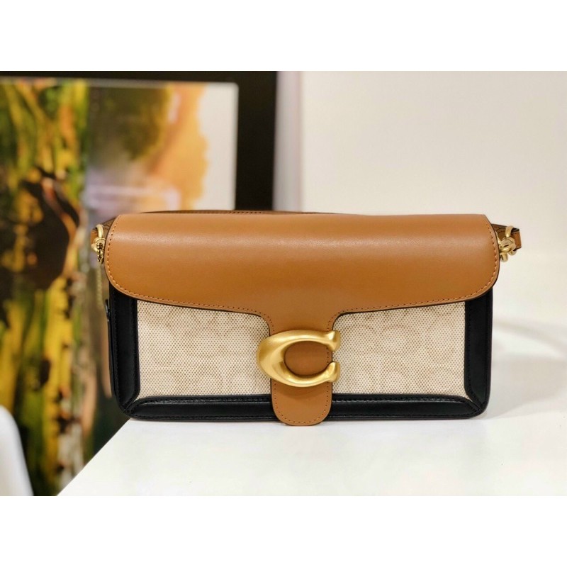 🛑 SẴN ❗️TÚI COACH TABBY DA HOẠ TIẾT CHỮ C NỔI 89148