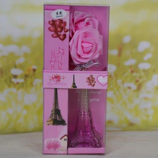 Quà Tặng 20/10 Hộp hoa hồng sáp thơm hình Tháp Eiffel