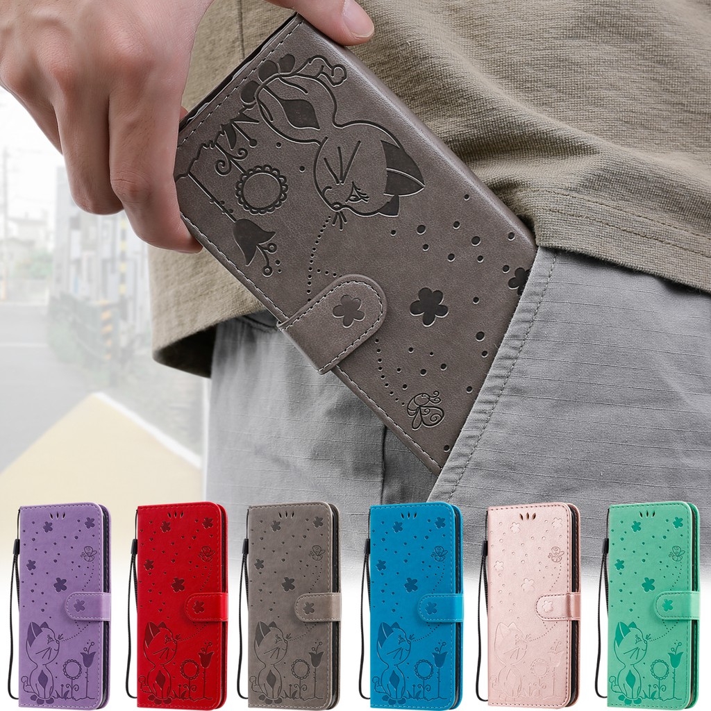 Bao Da Điện Thoại Pu Mềm Nắp Gập Tích Hợp Ví Kèm Ngăn Đựng Thẻ Cho Oppo A15 A72 A73 5g Reno5 Reno4 Pro Ốp