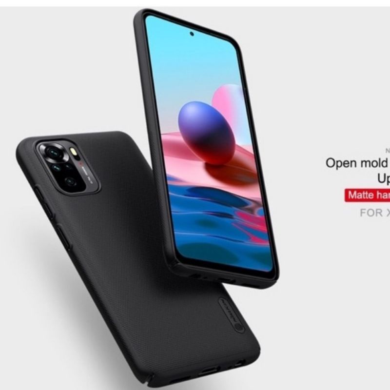Ốp Lưng Nillkin Xiaomi Redmi Note 10 Pro 4G, Redmi Note 10 Pro Max ốp cứng, đen,chống bám vân tay.