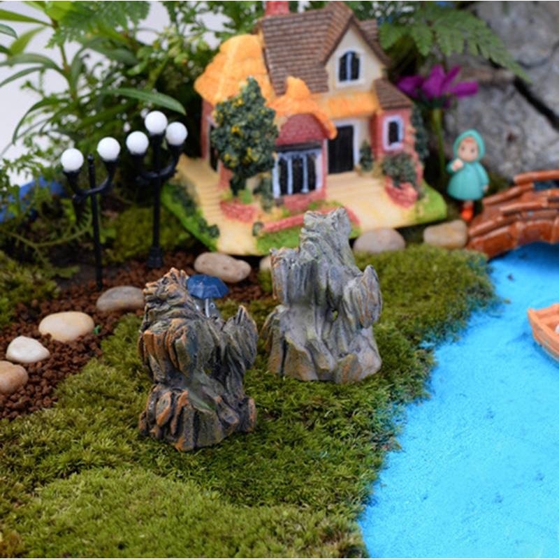 1 Đồ trang trí Hòn Non Bộ Đá Tự Nhiên Dùng Trang Trí Khu Vườn