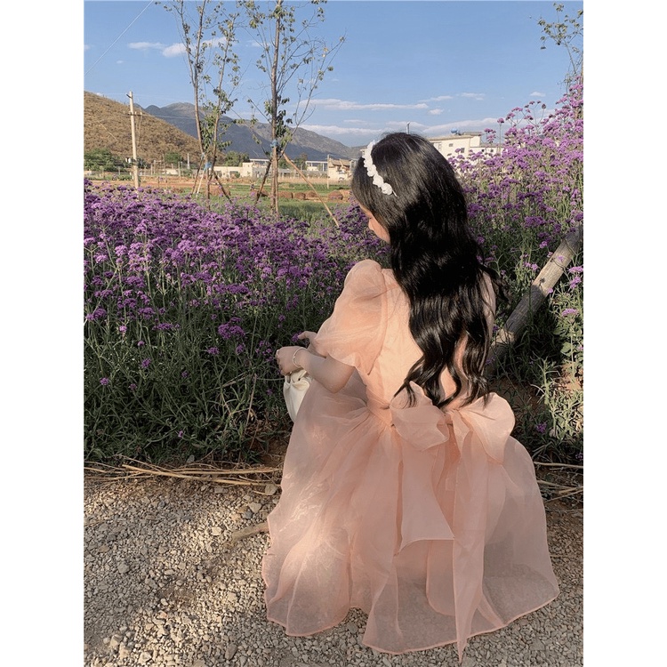 (Free Ship) HÀNG HOT LẠI VỀ - ĐẦM VOAN KIẾNG PHỐI NƠ ĐẸP LUNG LINH HÀNG QUẢNG CHÂU UP Shop VLTN