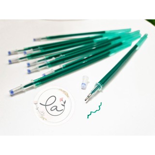 Set 05 ruột bút mực gel thay thế màu xanh lá