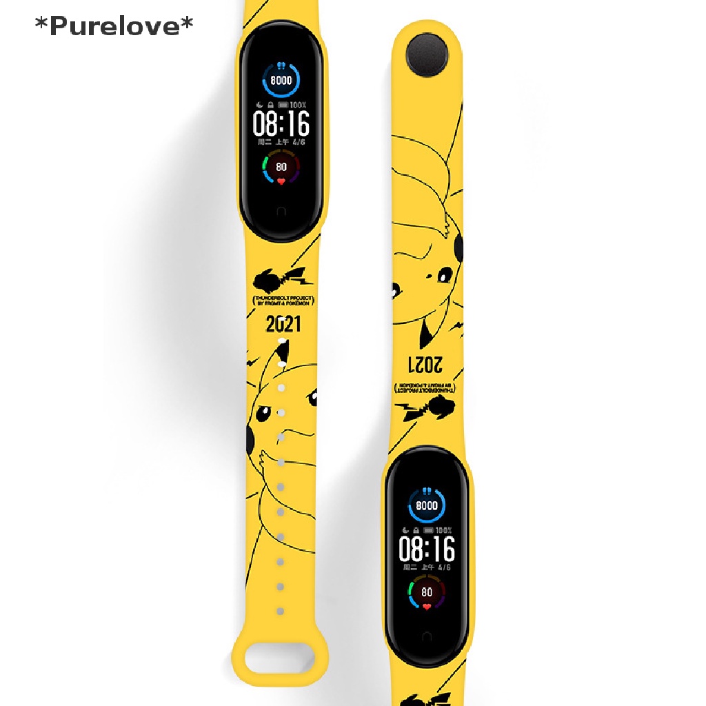 [Purelove] Đồ Chơi Vòng Tay Đèn LED Điện Tử Hình Pokemon Kawaii Chống Thấm Nước Quà Tặng Đồ Chơi