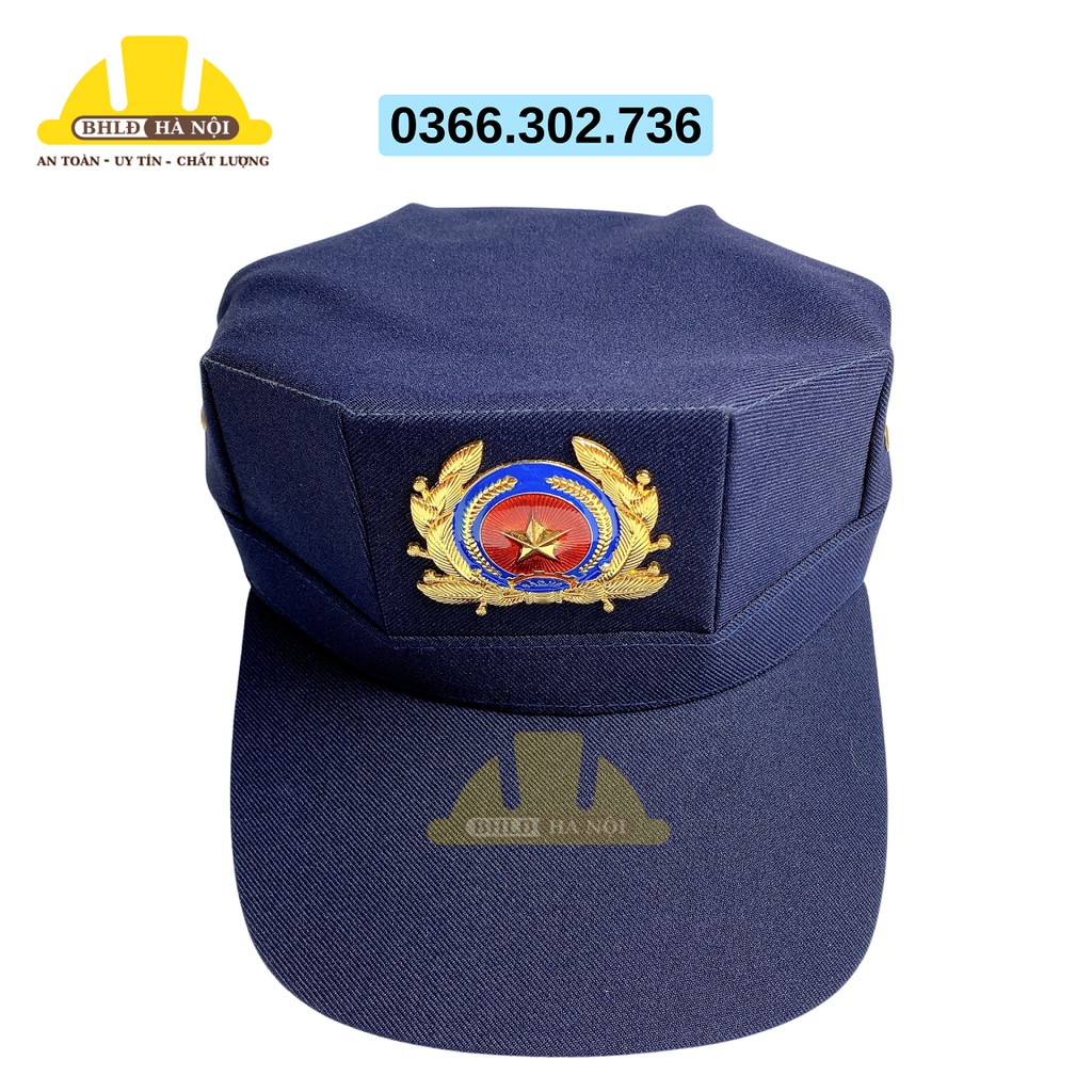 Mũ/nón bảo vệ 3 cạnh + sao đồng