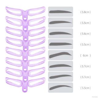 Reusable Eyebrow Drawing Shaping Templates Handheld Makeup Tools