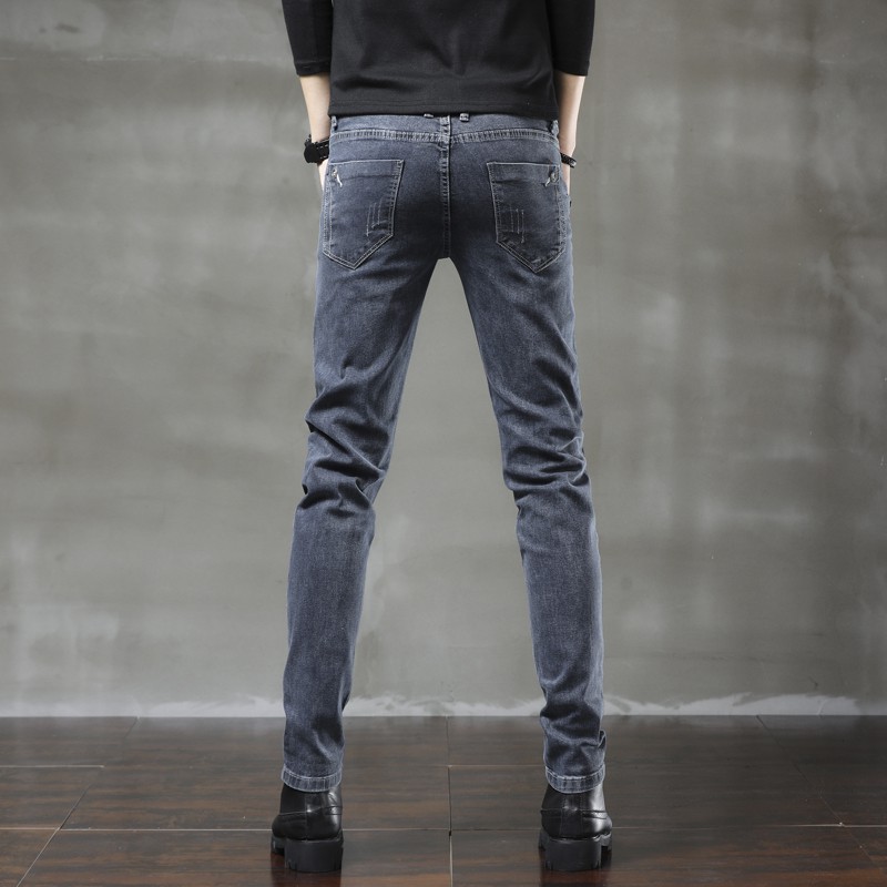 K605 Quần jean nam ống đứng xám khói siêu hót | BigBuy360 - bigbuy360.vn