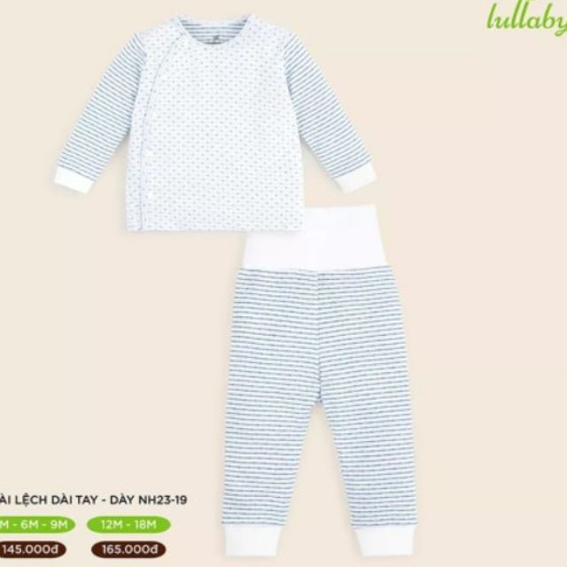 Bộ Lullaby áo cài lệch, quần cạp cao không chun cao  cấp