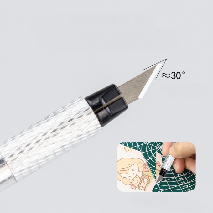 Dao trổ khắc giấy origami chất liệu hợp kim nhôm cho các bạn làm đồ thủ công, DIY