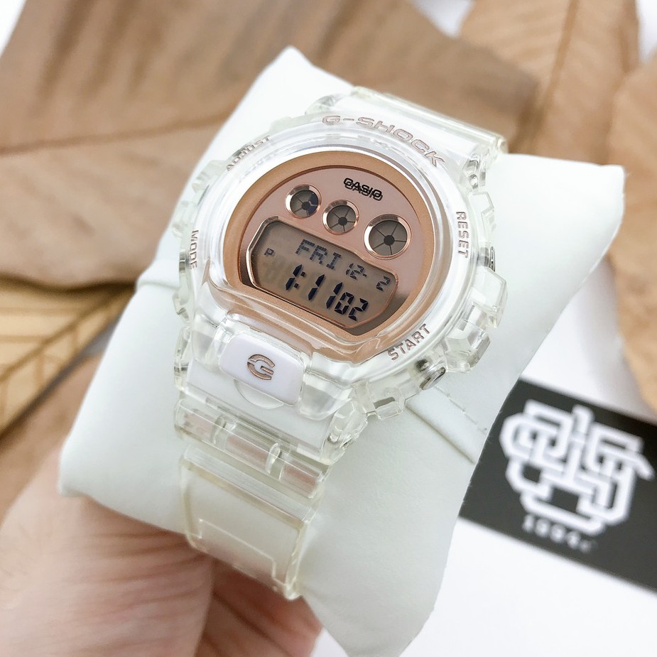 Đồng hồ nam/nữ Casio G-SHOCK GMD-S6900 / GMD-S6900SR-7D dây đeo trong suốt, chống va đập, hàng chính hãng