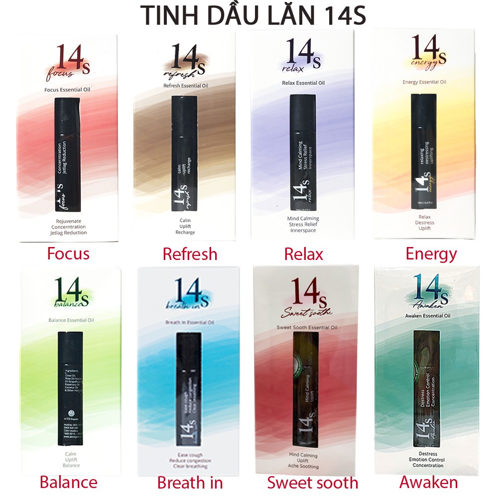 Tinh Dầu Lăn 14S 10ml Awaken Loại bỏ căng thẳng tập trung năng lượng - Hàng chính hãng