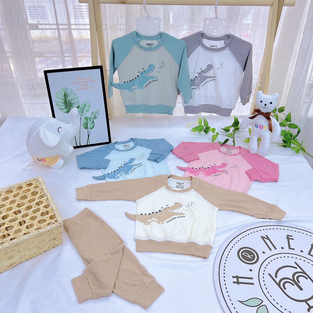 Bộ dài tay 3D Modal Organic Hrnee