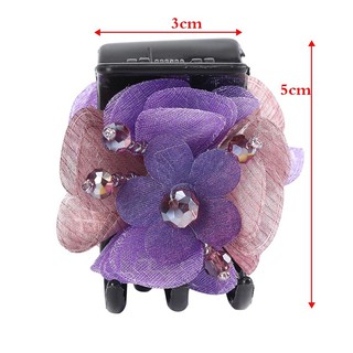 Kẹp tóc càng cua đính hoa Hạt Cườm Cao Cấp