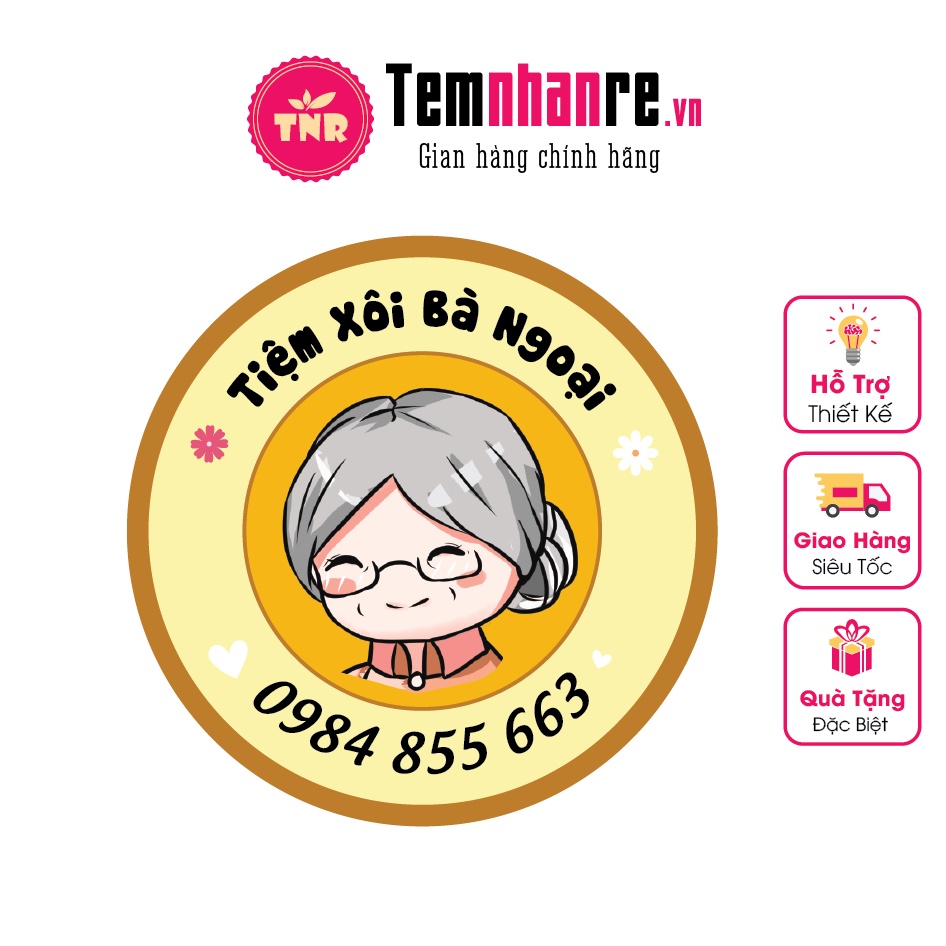 In tem nhãn giấy, sticker, decan Temnhanre.vn thiết kế theo yêu cầu