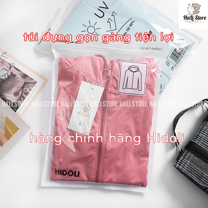 Áo chống nắng nữ HIDOLI cao cấp vải kim cương siêu mát siêu nhẹ